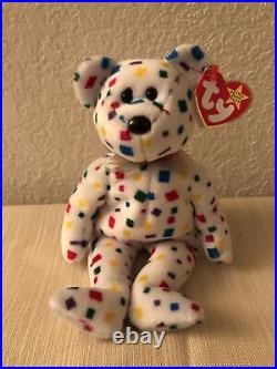 Rare Retired 1999 Ty 2k Beanie Baby The Bear With Pe Pellets