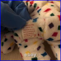 Rare Retired 1999 Ty 2k Beanie Baby The Bear With Pe Pellets