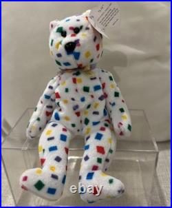 Rare Retired 1999 Ty 2k Beanie Baby The Bear With Pe Pellets/tag Errors