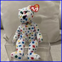Rare Retired 1999 Ty 2k Beanie Baby The Bear With Pe Pellets/tag Errors