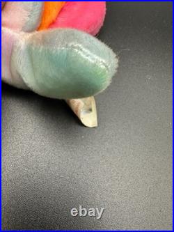 Rare Retired 1999 Ty Beanie Baby Lips The Fish With Pe Pellets/tag Errors