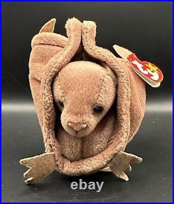 Rare Retired Batty Ty Beanie Baby 1997 With Tag Errors Pe Pellet Mint