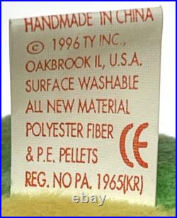 Rare Retired MWMT TY Beanie Babies Peace (Bear) with 8 Errors 1996 PE