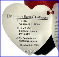 Rare Retired TY Beanie Babies Lucky with 7 Errors 95 with 93 Tush Tag PVC