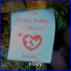 Rare Retired TY Original Beanie Baby 1998 Beak Ty Hummingbird Beak. RARE FIND