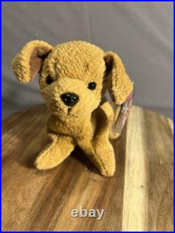 Rare Retired TY Tuffy the Dog Beanie Baby 1996 With Multiple Tag Errors