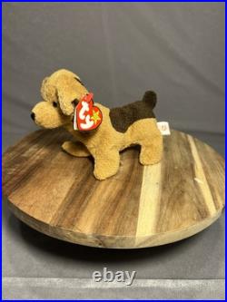 Rare Retired TY Tuffy the Dog Beanie Baby 1996 With Multiple Tag Errors