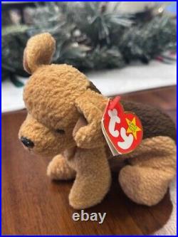 Rare & Retired Tuffy Beanie Baby 1996 With Rare Tag And Poem Errors