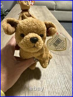 Rare & Retired Tuffy Beanie Baby 1996 With Tag And Poem Errors