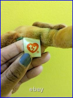 Rare Retired Ty 1995 Beanie Baby 4087 STEG, Mint Original 3rd/2nd G, 2 TUSH TAGS Rare Retired Ty 1995 Beanie Baby 4087 STEG, Mint Original 3rd/2nd G, 2 TUSH TAGS