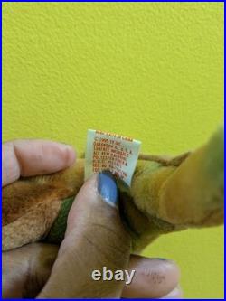 Rare Retired Ty 1995 Beanie Baby 4087 STEG, Mint Original 3rd/2nd G, 2 TUSH TAGS