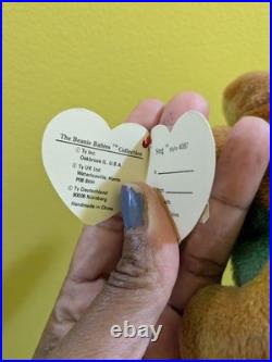 Rare Retired Ty 1995 Beanie Baby 4087 STEG, Mint Original 3rd/2nd G, 2 TUSH TAGS