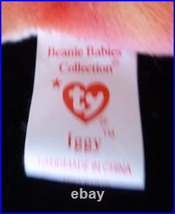 Rare Retired Ty 1997 Beanie Baby RAINBOW Chameleon No Tongue, Wrong IGGY Tag