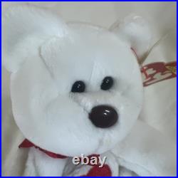 Rare Retired Ty Beanie Babies 1993 Valentino Bear Brown Nose Error & Tag Errors