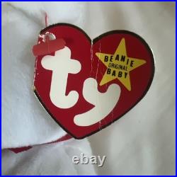 Rare Retired Ty Beanie Babies 1993 Valentino Bear Brown Nose Error & Tag Errors
