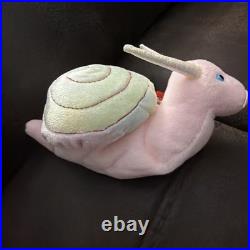 Rare/Retired Ty Beanie Babies Swirly The Snail Plush Toy Mint Condition