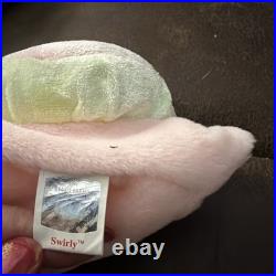 Rare/Retired Ty Beanie Babies Swirly The Snail Plush Toy Mint Condition