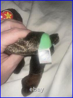 Rare Retired Ty Beanie Baby Cheeks The Baboon 1999 Mint P. E. Pellets With Errors