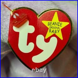 Rare Retired Ty Beanie Baby FLOPPITY Bunny Errors PE Pellets