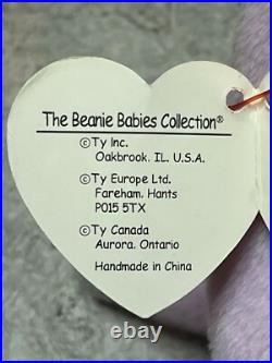 Rare Retired Ty Beanie Baby FLOPPITY Bunny Errors PE Pellets