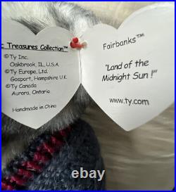 Rare Retired Ty Beanie Baby Fairbanks the Bear New With Tag ERRORS