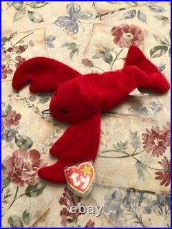 Rare Retired Ty Beanie Baby'pinchers' With Many Errors Mint