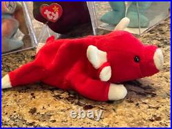 Rare Retired Ty Snort Beanie Baby 95 With All Errors