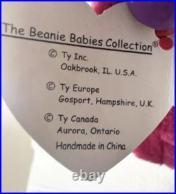 Rare Retired Ty'Valentina' Beanie Babies With Numerous Errors Great Condition