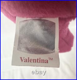 Rare Retired Ty'Valentina' Beanie Babies With Numerous Errors Great Condition