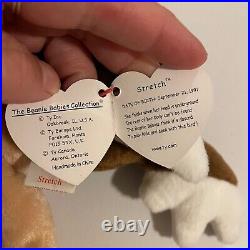 Rare Retired Ty beanie Baby Stretch the Ostrich 1997 With Tag Errors Free Ship