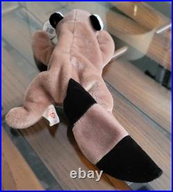 Rare Ringo Raccoon TY Beanie Baby PE Pellets Authentic Original WithErrors
