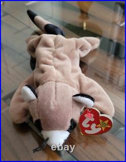 Rare Ringo Raccoon TY Beanie Baby PE Pellets Authentic Original WithErrors