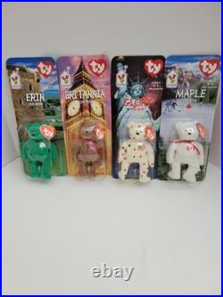 Rare Set of 4 McDonalds Happy Meal Toys, TY Beanie Babies, 1997, Original Package