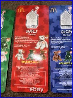 Rare? -TY BEANIE BABIES MCDONALDS Bears (1999) VINTAGE SET OF 4 (Never Opened)