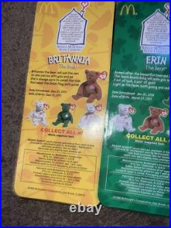 Rare? -TY BEANIE BABIES MCDONALDS Bears (1999) VINTAGE SET OF 4 (Never Opened)