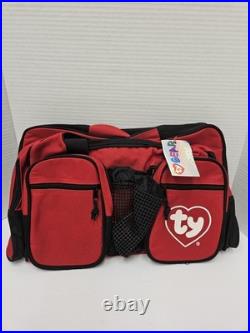 Rare TY BEANIE BABIES Travel Duffel Bag Black And Red NWT