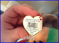 Rare TY Beanie Babies Collectible 1996 Peace Bear 5 Tag Errors & Defects +5more