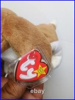 Rare TY Beanie Babies Tracker Basset Hound 1997 with Red Tag Errors
