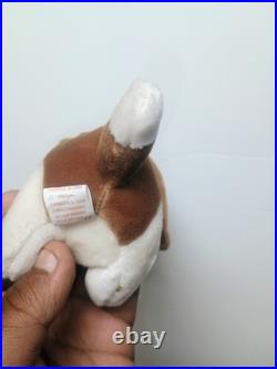 Rare TY Beanie Babies Tracker Basset Hound 1997 with Red Tag Errors