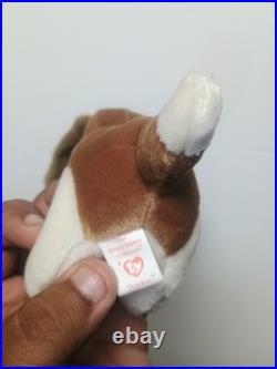Rare TY Beanie Babies Tracker Basset Hound 1997 with Red Tag Errors
