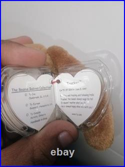 Rare TY Beanie Babies Tracker Basset Hound 1997 with Red Tag Errors