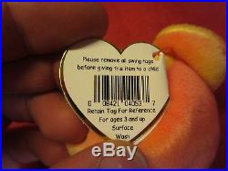 Rare TY Beanie Baby Peace Bear Original Collectible with Tag Errors PE Pellets 102