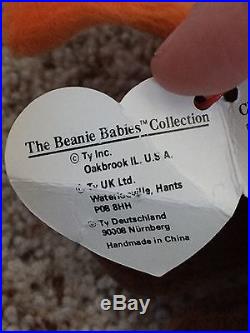 Rare TY Chocolate the Moose Beanie Baby ORIGINAL 1993 with ERRORS