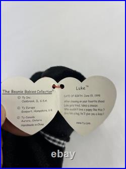 Rare TY LUKE Beanie Baby 1998/1999 with Tag Errors Holographic