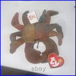 Rare TY McDonalds Teenie Beanie Baby Claude The Crab Tag 1993 With Errors