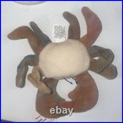 Rare TY McDonalds Teenie Beanie Baby Claude The Crab Tag 1993 With Errors