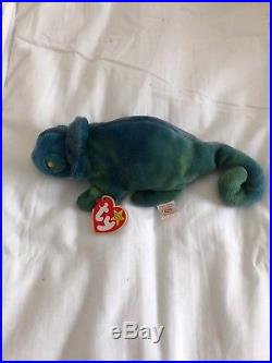 Rare TY Rainbow Beanie Baby Retired Tag with Errors