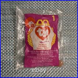 Rare TY Teenie Beanie Babies Doby McDonald's Corp. With Errors 1993 1998 New
