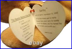 Rare Ty Beanie Babies Baby Derby the Horse Multiple Tag Errors Rare Ty Beanie Babies Baby Derby the Horse Multiple Tag Errors