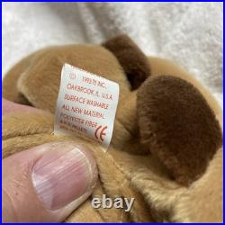 Rare Ty Beanie Babies Bones The Dog 1993 PVC pellets